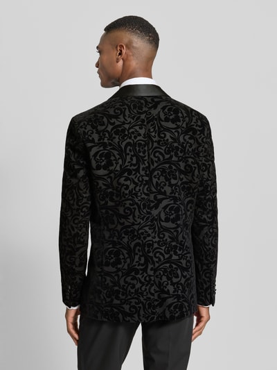 SELECTED HOMME Slim Fit Smoking aus Baumwoll-Woll-Mix Modell 'EDDIE' Black 5