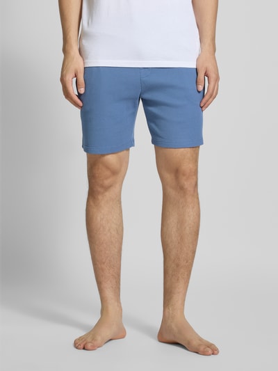 Christian Berg Men Shorts met elastische band Jeansblauw - 4