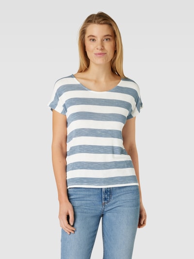 VERO MODA T-Shirt mit Streifenmuster Bleu 4
