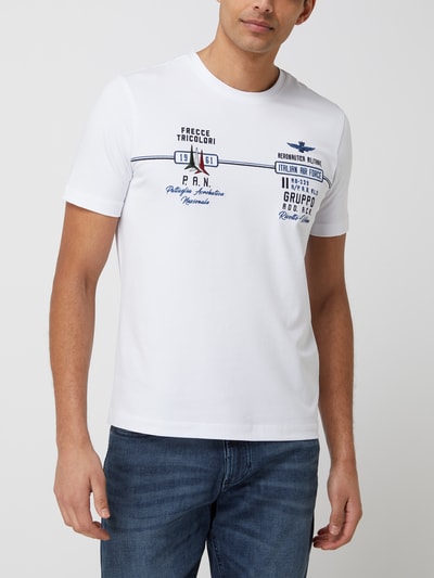 Aeronautica Militare T-shirt met logo Offwhite - 4