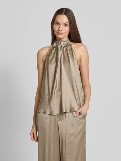 mbyM Blousetop met halter, model 'Zuzela' Beige - 4