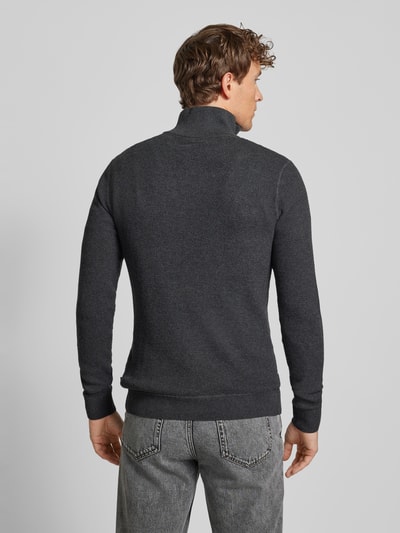 Jack & Jones Premium Gebreide pullover met opstaande kraag, model 'BLUCHRISTER' Antraciet - 5