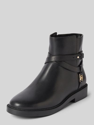 MICHAEL Michael Kors Leren boots met labelapplicatie, model 'ABIGAIL' Zwart - 1