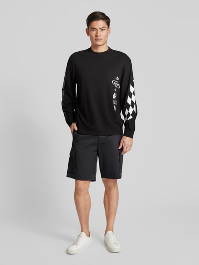 HUGO Sweatshirt mit Motiv-Print Modell 'Dasino' Black 1