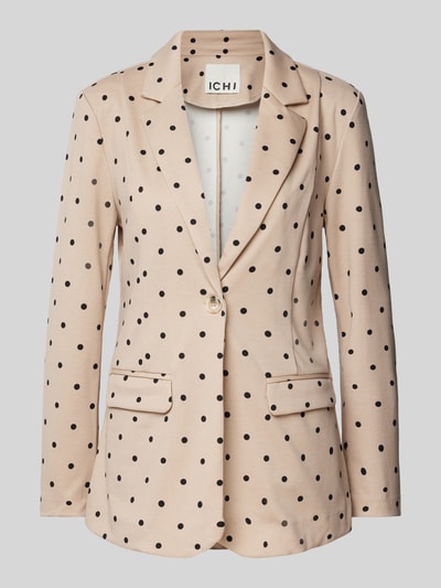 ICHI Regular fit blazer met reverskraag, model 'KATE' Beige - 2