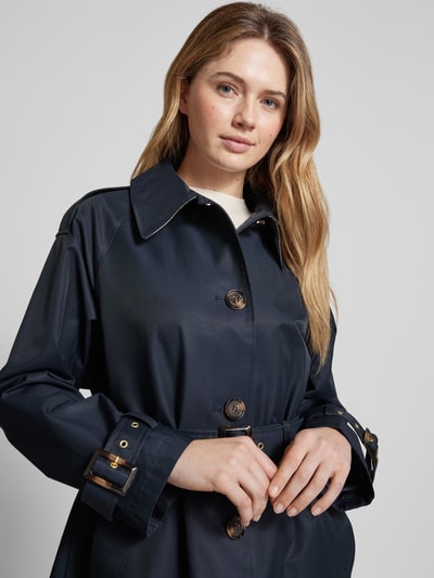 Barbour Trenchcoat mit Taillengürtel Modell 'MAIA' Marine 3