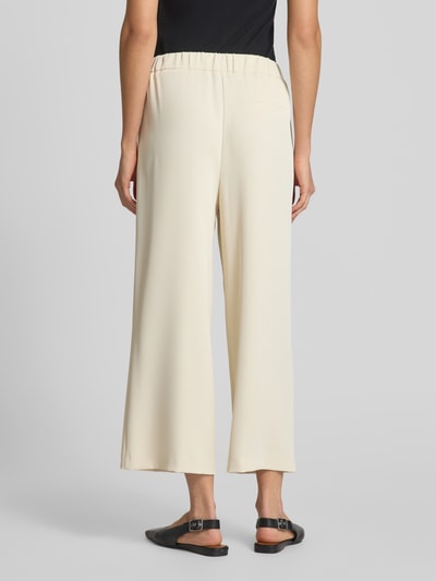 Jake*s Collection Wide leg culotte met bandplooien Ecru - 5