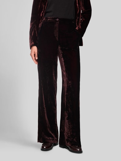 Marc Cain Business-Hose mit Knopfverschluss Bordeaux 4