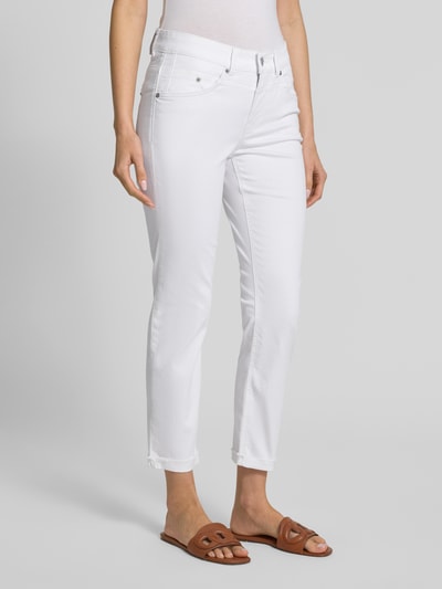 MAC Jeansy o skróconym kroju Biały 4
