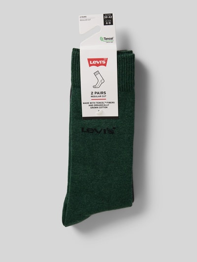 Levi's® Socken mit gerippten Abschlüssen im 2er-Pack Dunkelgruen 3