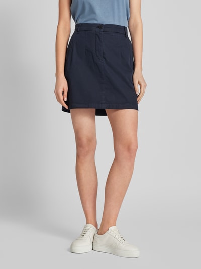 Tommy Hilfiger Minirok met achterzakken, model 'COTTON GMD' Donkerblauw - 4