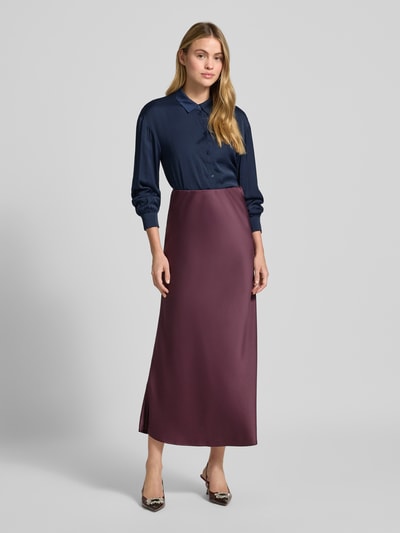 MSCH Copenhagen Regular fit overhemdblouse met viscose, model 'Sandelina' Marineblauw - 1