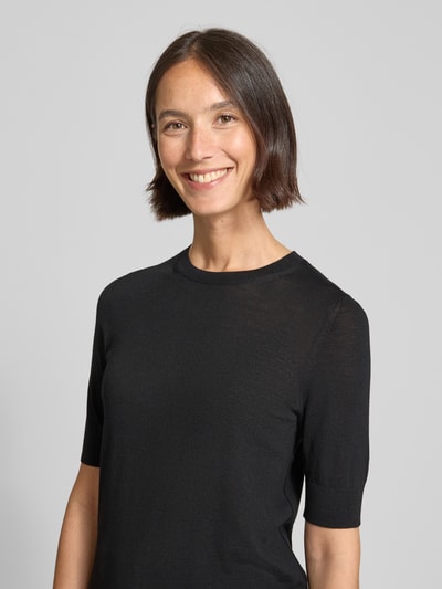 BOSS Regular Fit Pullover aus reiner Schurwolle Modell 'FARBELLA' Black 3