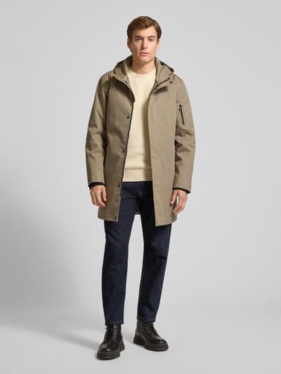 G-LAB Jas met verborgen ritssluiting model 'Globe Evo' Lichtgrijs - 1