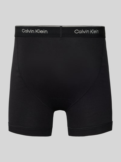 Calvin Klein Underwear Obcisłe bokserki z pasem z logo w zestawie 3 szt. model ‘BOXER BRIEF’ Czarny 3