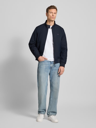 Tommy Hilfiger Relaxed Fit Blouson mit Logo-Stitching Marine 1