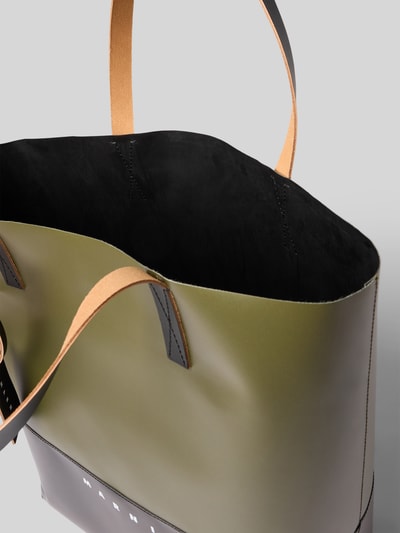 Marni Tote Bag mit Label-Details Oliv 5