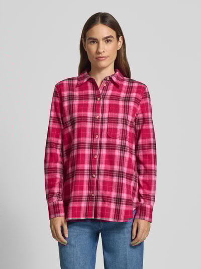 Christian Berg Woman Relaxed Fit Hemdbluse mit Brusttasche Pink 4