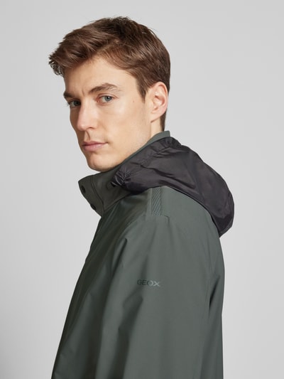 Geox Jacke mit Stehkragen Modell 'Car' Oliv 3