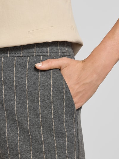 Christian Berg Woman Wide leg stoffen broek met steekzakken Middengrijs - 3