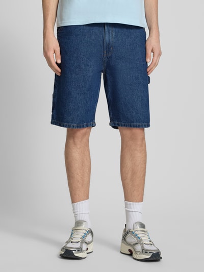 REVIEW Baggy Fit Jeansshorts mit Eingrifftaschen Blau 4