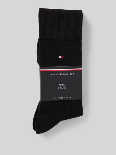 Tommy Hilfiger Socken mit Label-Detail im 3er-Pack Black 3