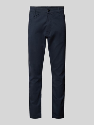 G-Star Raw Slim fit chino met achterzakken, model 'Bronson' Donkerblauw - 2