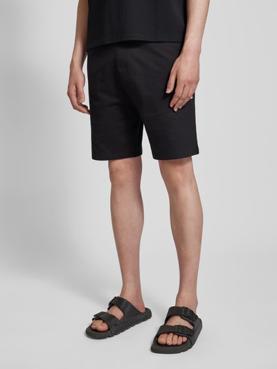 BOSS Sweatshorts met labeldetail, model 'Authentic' Zwart - 4