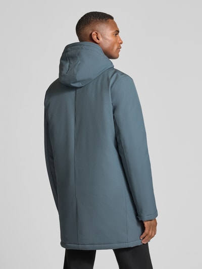 Matinique Regular fit parka met capuchon, model 'Madeston' Jeansblauw - 5