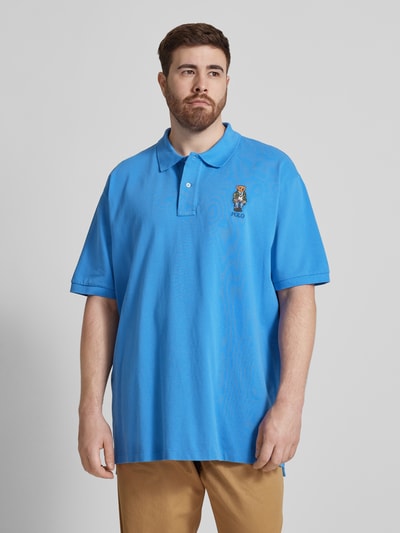 Polo Ralph Lauren Big & Tall PLUS SIZE poloshirt met motiefstitching Koningsblauw - 4