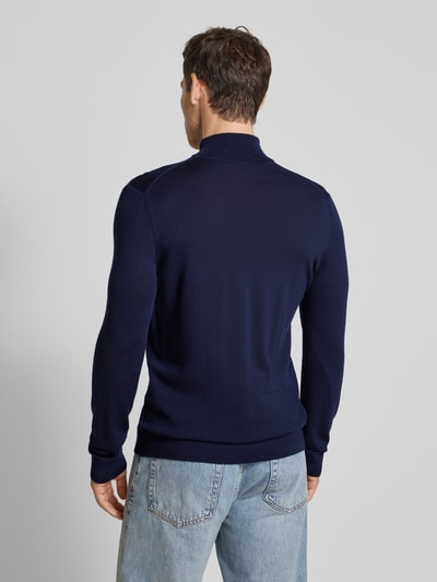 SELECTED HOMME Gebreide pullover van lanawol, model 'TRAY' Donkerblauw - 5