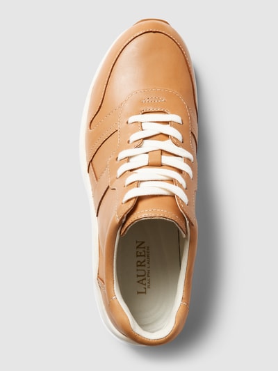 Lauren Ralph Lauren Sneakers van leer, model 'Rylee' Camel - 4