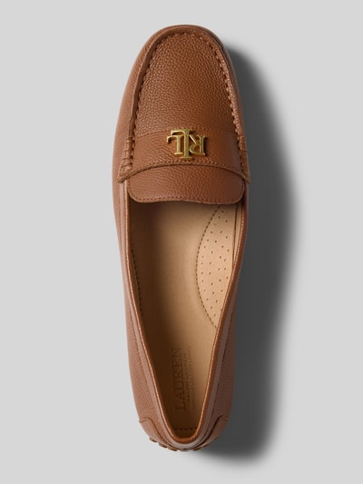 Lauren Ralph Lauren Mokasyny z aplikacją z logo model ‘BARNSBURY’ Koniakowy 3