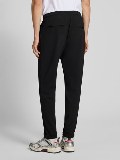 Only & Sons Relaxed Fit Jogpants mit leichtem Strukturmuster Modell 'NEWKODYL' Black 5