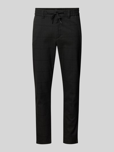 BOSS Orange Tapered Fit Chino mit Tunnelzug Black 1