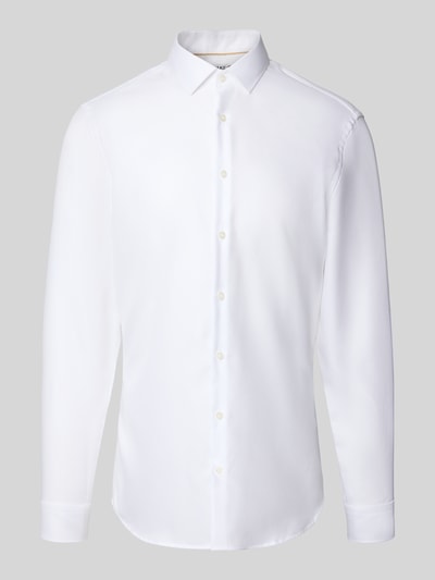 Jake*s Super Slim Fit Business-Hemd mit Kentkragen Weiss 2