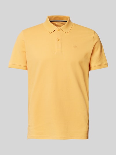 Tom Tailor Regular Fit Poloshirt aus Baumwoll-Piqué mit Logo-Stitching Apricot 2