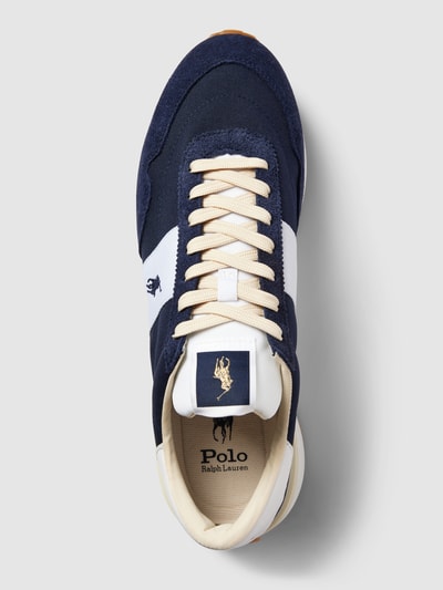 Polo Ralph Lauren Sneakersy z detalami z logo Granatowy 3