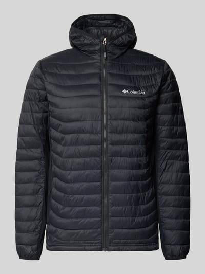 Productfoto, gewatteerd jack met capuchon en logoprint van Columbia, regular fit, ritssluiting, maat M: ruglengte 72 cm, schouderbreedte 47 cm, borstwijdte 52 cm, mouwlengte 69 cm