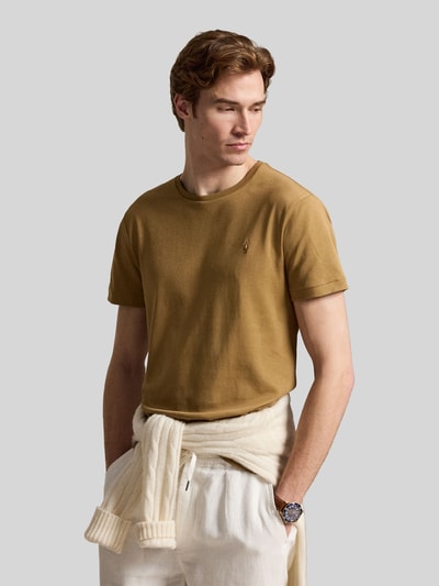 Polo Ralph Lauren regular fit T-shirt van puur katoen Middenbruin - 4