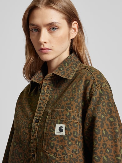 Carhartt Work In Progress Regular fit overhemdblouse met labelpatch Camel - 3