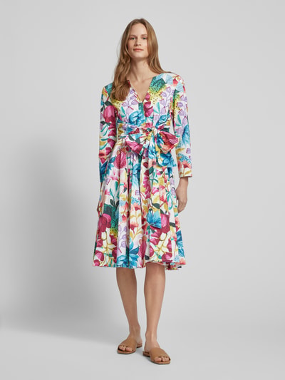 MAX&Co. Midikleid mit floralem Muster Hellrosa 4