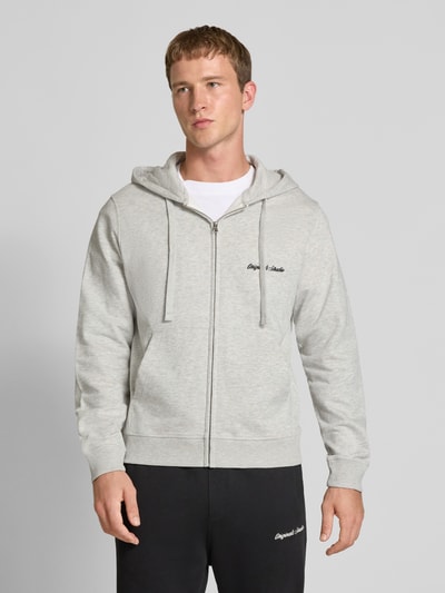 Jack & Jones Sweatjacke mit Känguru-Tasche und Reißverschluss Offwhite Melange 4