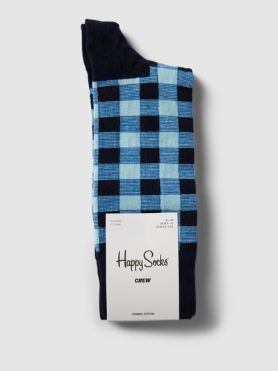 Happy Socks Socken mit Allover-Muster Marine Melange 3