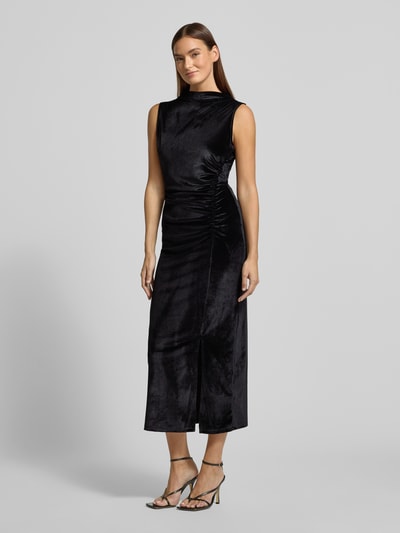 GUIDO MARIA KRETSCHMER WOMAN Cocktailkleid mit Raffungen und Gehschlitz Modell 'Felicitas' Black 1