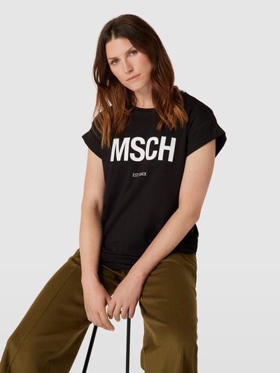 MSCH Copenhagen Oversized T-shirt van biologisch katoen, model 'MSCHAlva' Zwart - 3