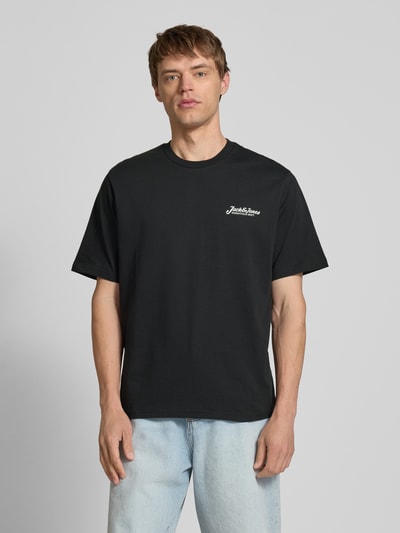 Jack & Jones T-Shirt mit Label-Print Modell 'BEAU' BLACK 4