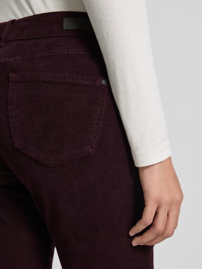 Angels Spodnie sztruksowe z wpuszczanymi kieszeniami model ‘Cici’ Oberżynowy 3