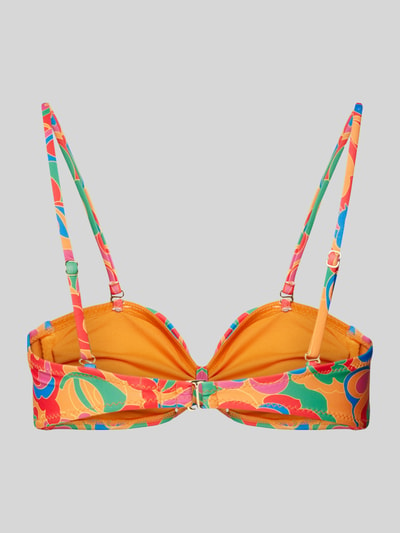 Shiwi Bikinitop met knoopdetail, model 'Zoe' Oranje - 3