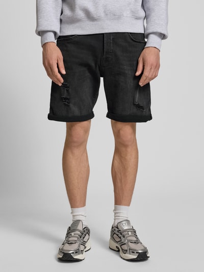 Jack & Jones Regular Fit Jeansshorts im 5-Pocket-Design Modell 'RICK' Black 4